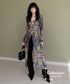 Retro Print Cardigan