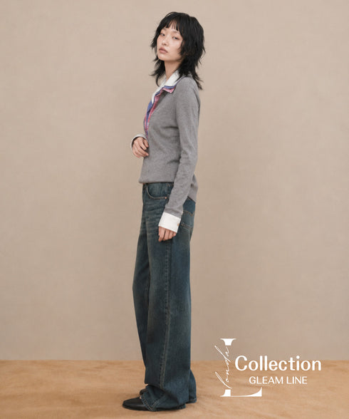 Multi Layered Collar Knit Top