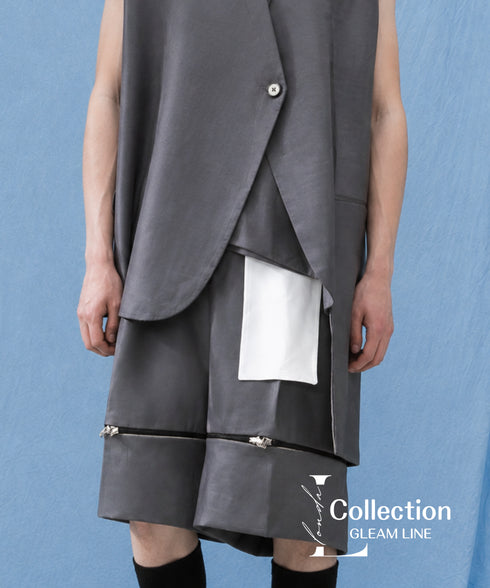 Layered Zip Block Shorts