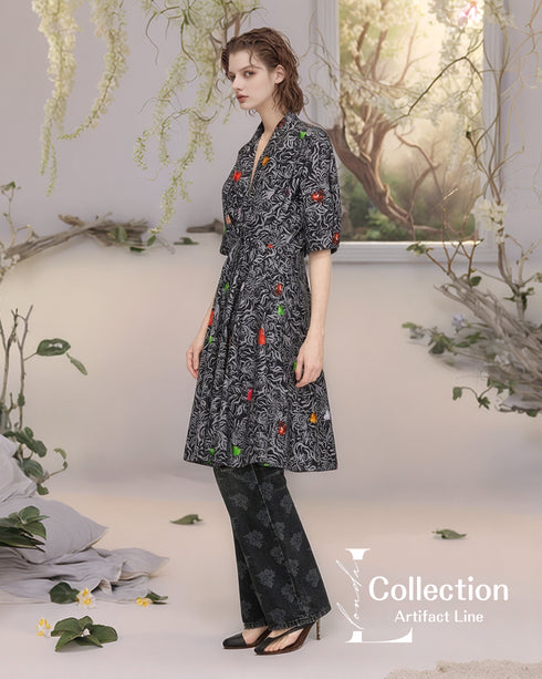 Heart Pattern Jungle Dress