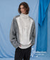 Fur Sleeve Cable Knit Top