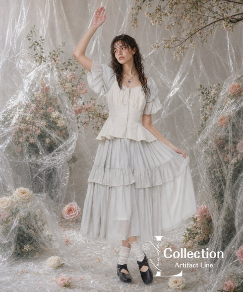 Frill Veil Dress