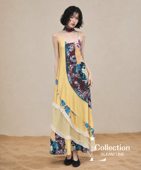 Scarf Drape Dress
