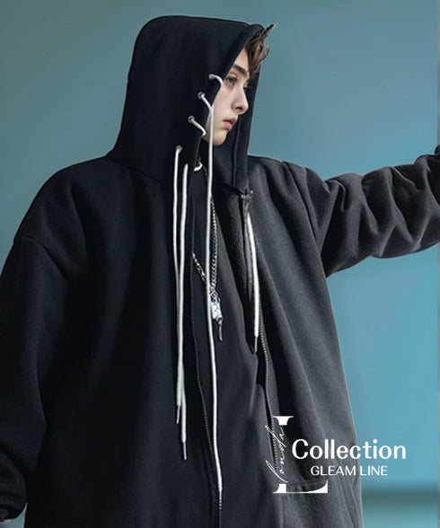 Spindle Cord Zip Hoodie