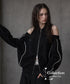 Open Shoulder Zip Top