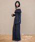 Denim Off Shoulder Layered Series