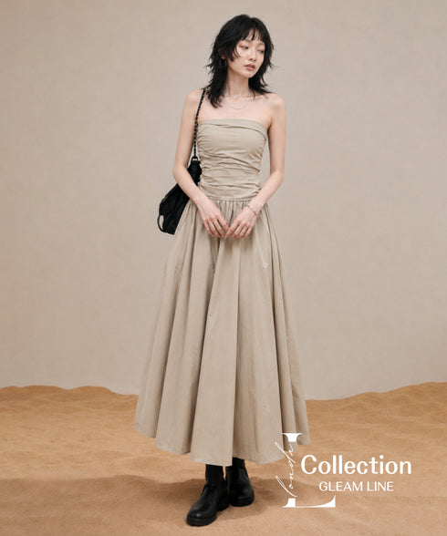 Bare Top Flare Dress