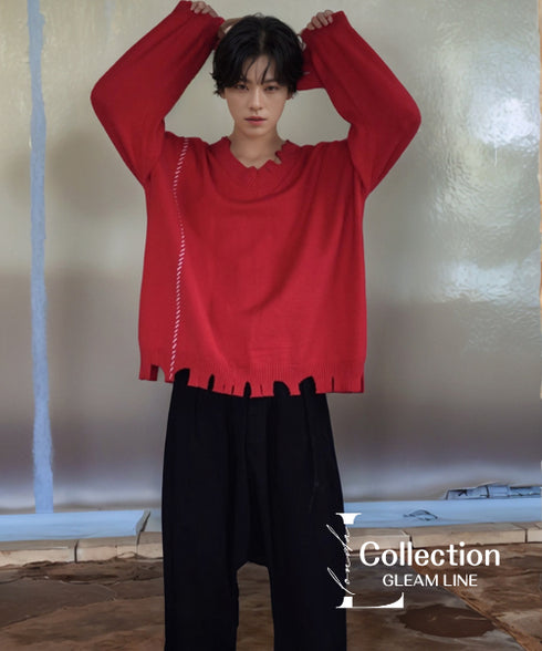Irregular Hole Sweater