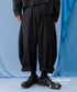 Volume Tuck Cropped Wide Pants