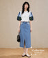 Blocking Puff Sleeve Top