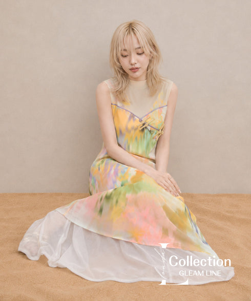 Paint Flow Layer Dress