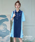Denim Stripe Switch Dress
