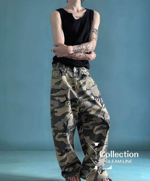 Camouflage Wash Jeans