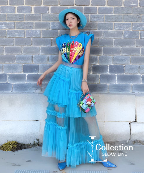 Colorful Pop Top & Skirt