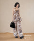 Patchwork Halter Top & Pants Co-ord