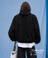Volume Boa Zip Hoodie Coat
