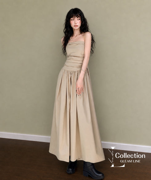 Bare Top Flare Dress