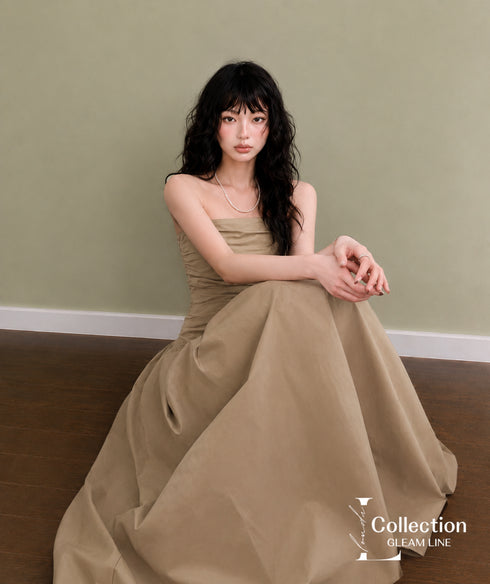 Bare Top Flare Dress