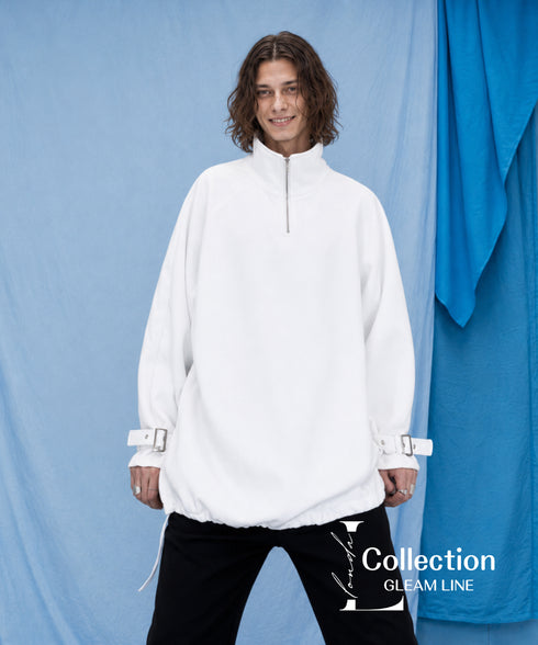 Half Zip High Neck Pullover