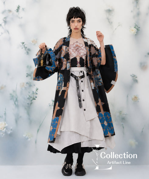 Graphic Pattern Kimono Jacket