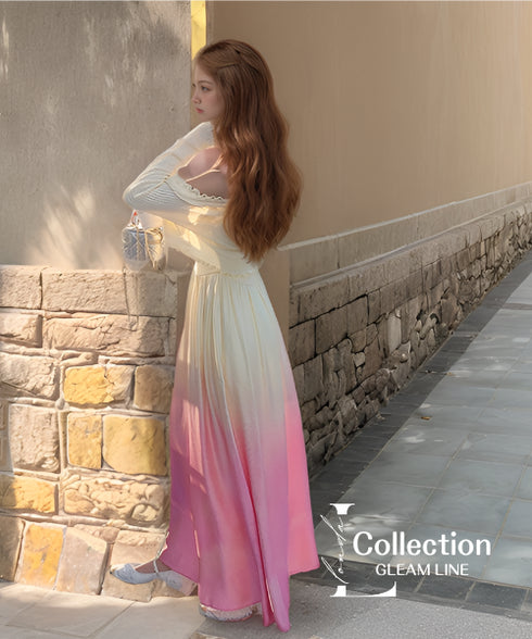 Sunset Gradient Sleeveless Dress