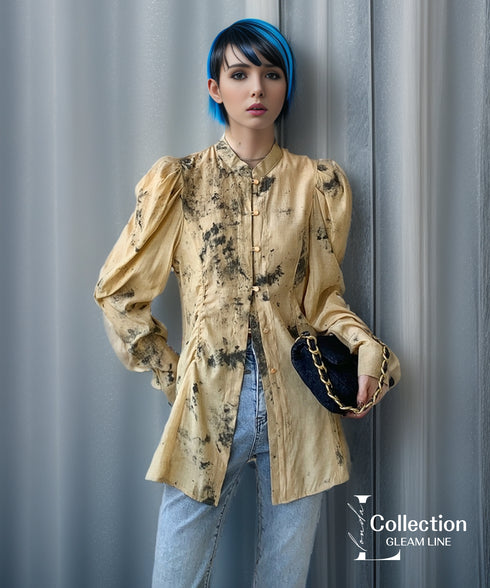 Shibori Print Blouse