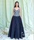 Check Corset Flare Dress