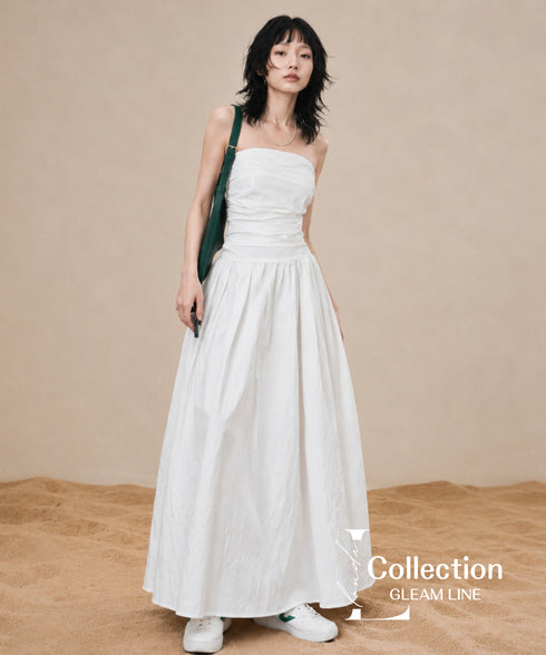 Bare Top Flare Dress