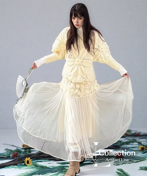 Gathered Hood Panel Dress