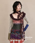 Patchwork Motif Mixed Dress