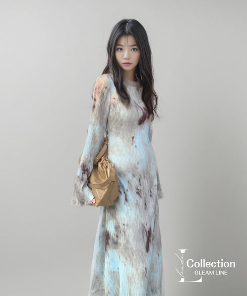 Open Back Pleat Dress