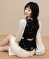 Contrast Peplum Top