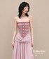 Twist Stripe Bustier Dress