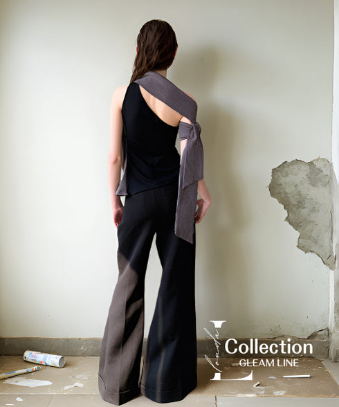 Twist Shoulder Drape Top