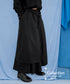 Layered Irregular Wide Pants