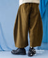 Volume Tuck Cropped Wide Pants