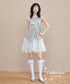Layered Ribbon Flare Dress