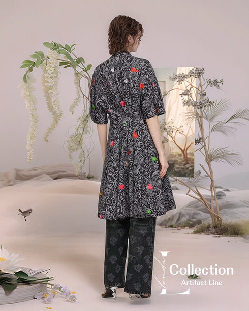 Heart Pattern Jungle Dress