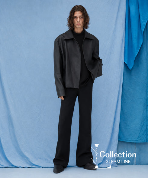 Buttonless Faux Leather Jacket