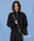Square Zip High Neck Top