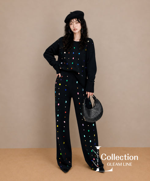 Colorful Bijou Top & Pants