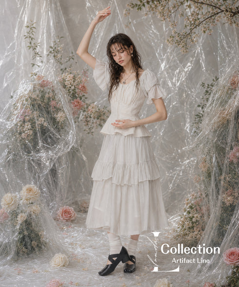 Frill Veil Dress