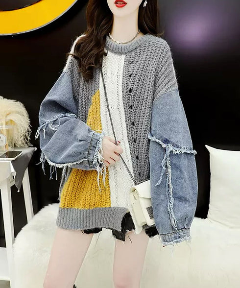 Denim Switchable Sweater