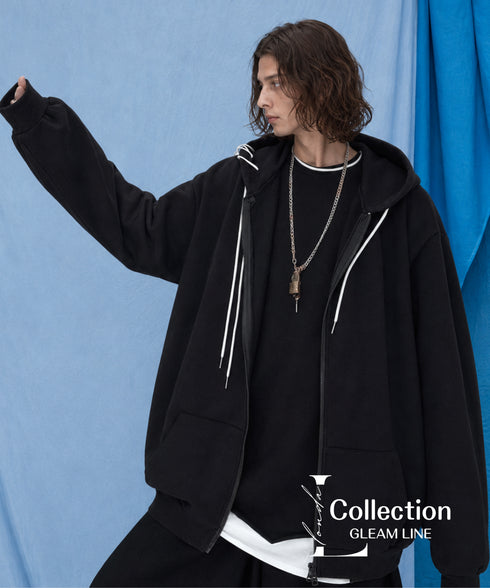 Spindle Cord Zip Hoodie