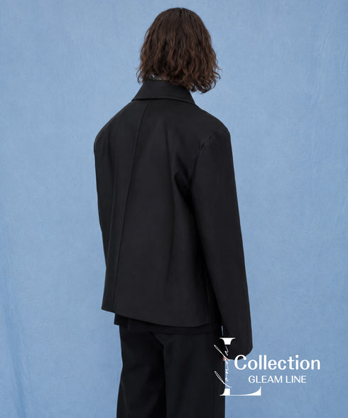 Buttonless Faux Leather Jacket