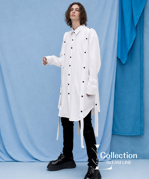 Strap Detail Long Shirt
