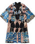 Graphic Pattern Kimono Jacket