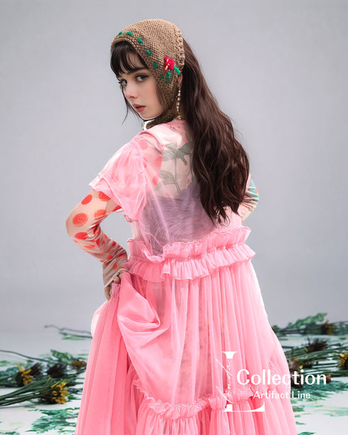 Tulle Frill Mesh Dress