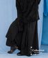 Layered Irregular Wide Pants
