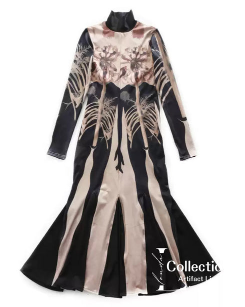 Botanical Flow Long Dress